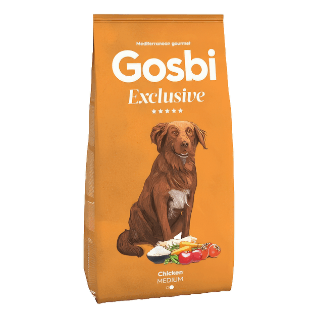 Сухі корма Для собак Gosbi   Exclusive Chicken Medium для дорослих собак середніх та крупних порід з куркою 0874 Іспанія