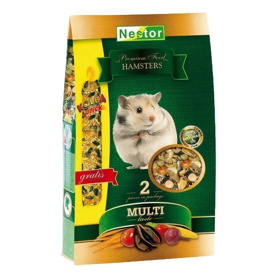NESTOR ПРЕМІУМ корм "Мульти-смак" для хом'яків 690г/1400г 2539 Польща