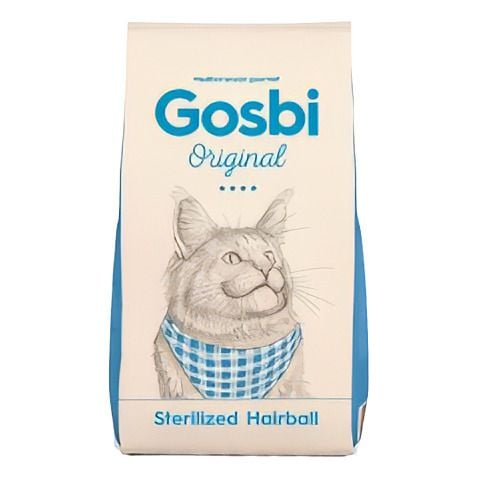 Сухі корма Для кішок Gosbi  Original  Cat Sterelized Hairball для виведення шерсті у дорослих котів 1 кг 3365 Іспанія