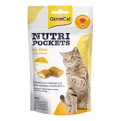 Ласощі Для кішок Gim Cat Nutri Pockets сир з таурином, 60 г 2944 Німеччина