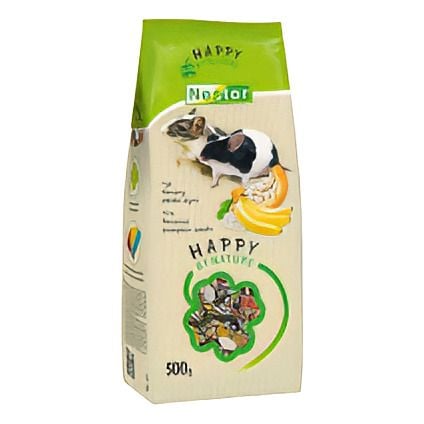 NESTOR Happi by nature ПРЕМІУМ корм для піщанок і мишей з рисом, бананами і гарбузовим насінням 500г 3067 Польща