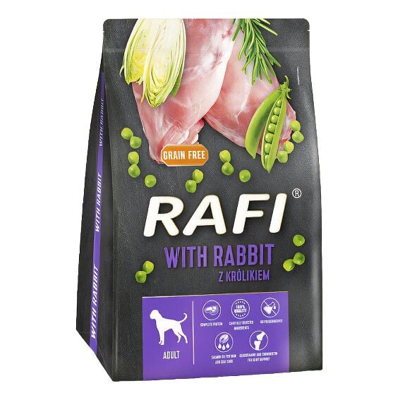 Сухі корма Для собак RAFI  з кроликом, 3 кг 3086 Польща