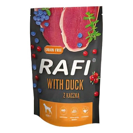 Вологий корм для собак RAFI пауч з качкою 500г 3272 Польща