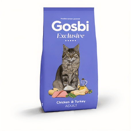 Сухі корма Для кішок Gosbi  Exclusive Cat Chicken & Turkey Adult для дорослих котів з куркою та індичкою 400гр 3363 Іспанія