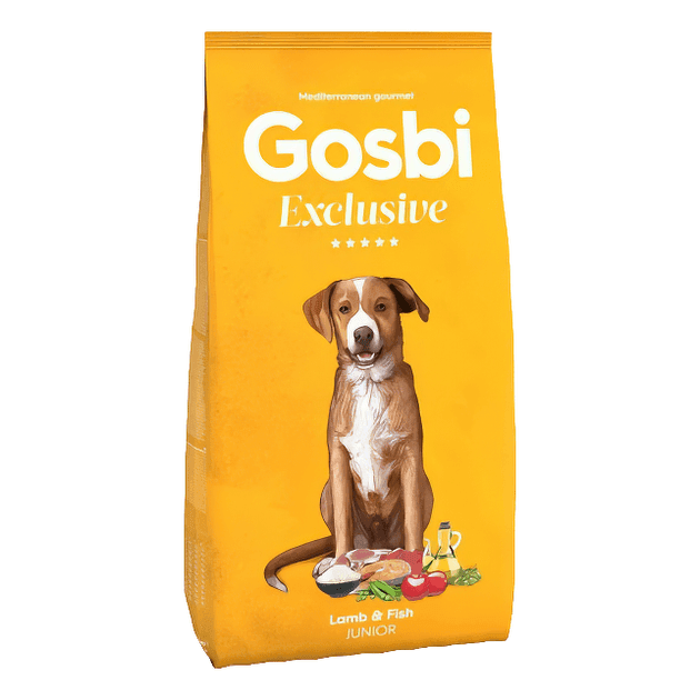 Сухі корма Для собак Gosbi   Exclusive Junior Lamb & Fish для цуценят середніх та крупних порід з ягням та рибою/кг 01 Іспанія