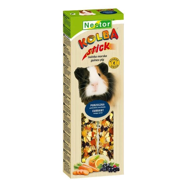 NESTOR Преміум паличка для морських свинок з чорною смородиною. апельсинами та морквою 115г 50 (5x10) 3497 Польща