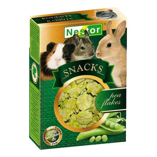 NESTOR Снеки для гризунів і кроликів - ГОРОХОВІ ПЛАСТІВЦІ 55г 3577 Польща
