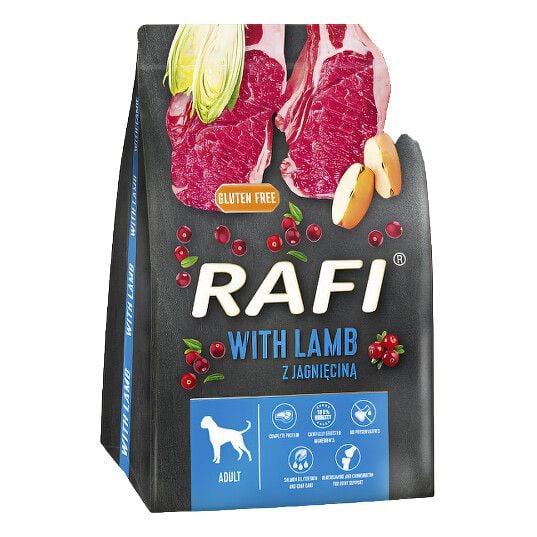 Сухі корма Для собак RAFI  з ягням та рисом, 3 кг 3635 Польща
