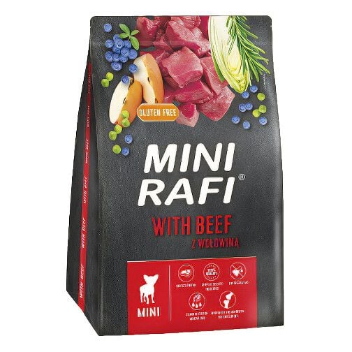 Сухі корма Для собак RAFI  mini з яловичиною 3 кг 3636 Польща