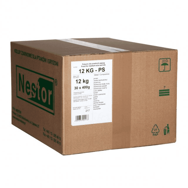 NESTOR Повнораціонний корм для середніх папуг 400г/ 4030 Польща