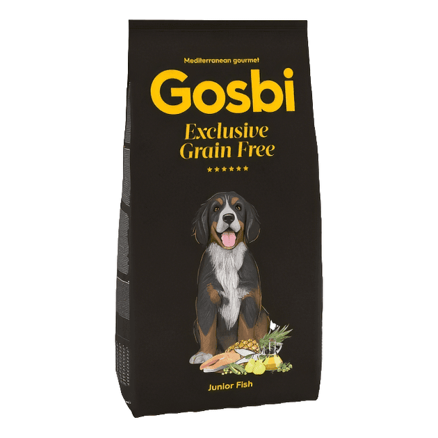 Сухі корма Для собак Gosbi   Exclusive Grain Free Junior Fish для цуценят середніх та крупних порід з ягням та рибою 4212 Іспанія
