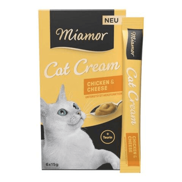 Ласощі Для кішок Miamor cat cream   з куркою, сиром та таурином 6*15г 4451 Німеччина