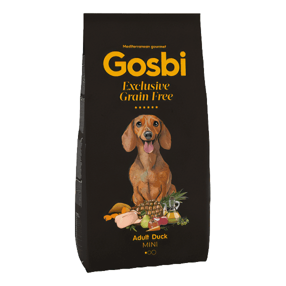 Сухі корма Для собак Gosbi   Exclusive Grain Free Adult Duck Mini для дорослих собак міні малих порід з качкою / кг 4459 Іспанія