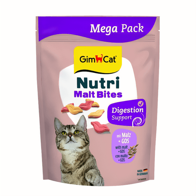 Ласощі Для кішок Gim Cat Вітаміни Gimborn GimCat Nutri Malt Bites для дорослих котів для виведення грудок шерсті з мальтом 425 г 4561 Німеччина
