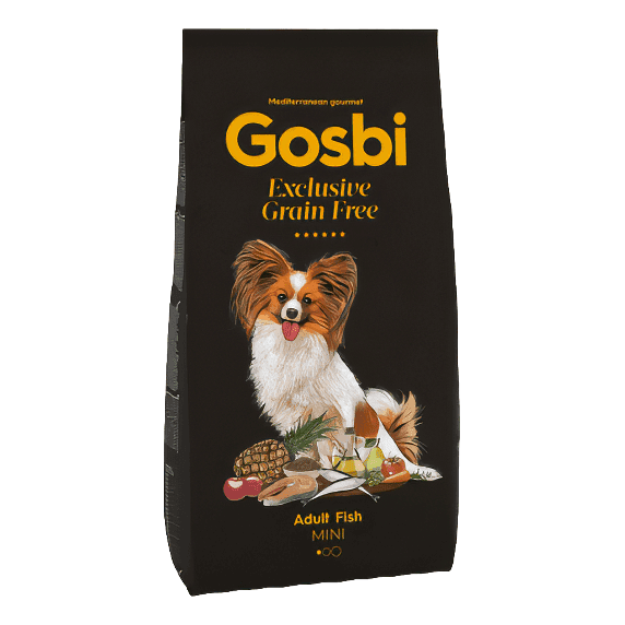 Сухі корма Для собак Gosbi   Exclusive Grain Free Adult Fish Mini для дорослих собак міні малих порід з рибою / кг 4588 Іспанія