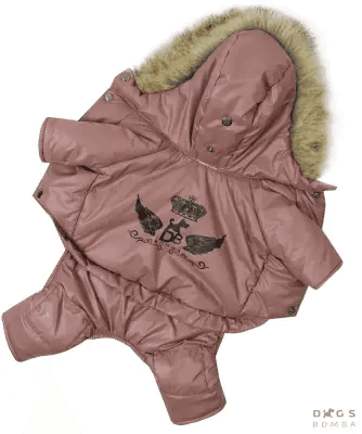 Одяг DOGS BOMBA AM-19/9 Зимовий комбінезон на хутрі DB мокко 9 4799 Україна