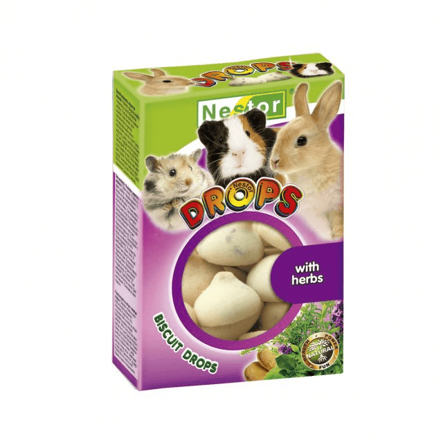 NESTOR Печиво драже для гризунів та кроликів з травами 35 г 50 (5x10) 4841 Польща