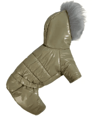 Одяг DOGS BOMBA A-83/9 Зимовий комбінезон лакований беж 9 4941 Україна