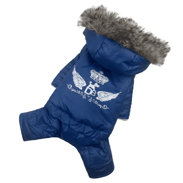 Одяг DOGS BOMBA AM-13/9 Зимовий комбінезон на хутрі DB синій 9 4947 Україна