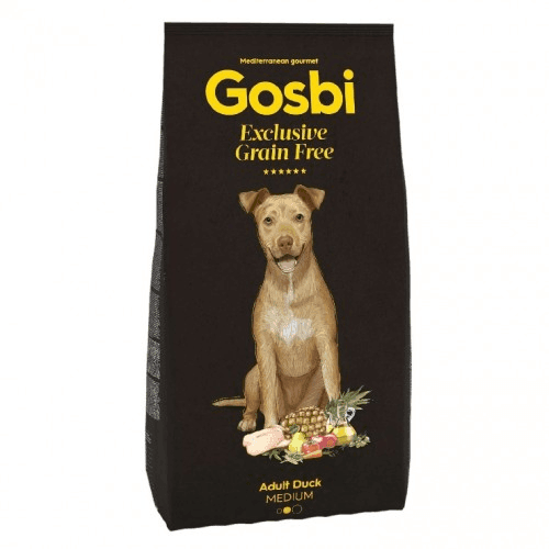 Сухі корма Для собак Gosbi   Exclusive Grain Free Adult Duck Medium для дорослих собак середніх та крупних порід з качкою / кг 5006 Іспанія