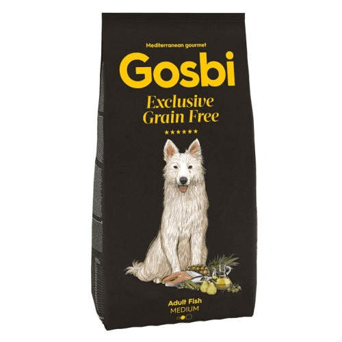Сухі корма Для собак Gosbi   Exclusive Grain Free Adult Fish Medium для дорослих собак середніх та крупних порід з рибою / кг 5007 Іспанія