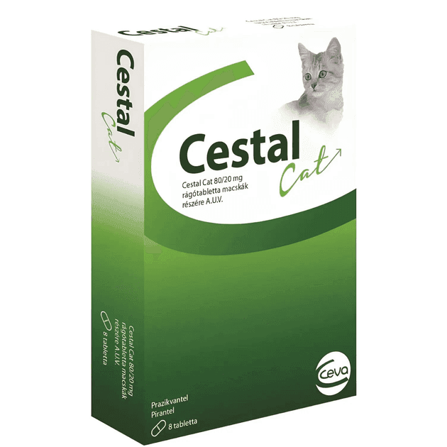 Антигельмінтні засоби Цестал для кішок широкого спектру дії жувальні пігулки 8 шт. 483 Угорщина