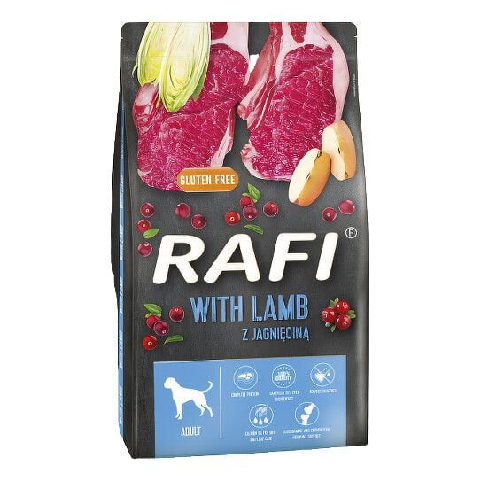 Сухі корма Для собак RAFI  з ягнятком і рисом 10 кг 0265 Польща