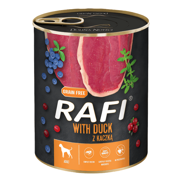 Вологий корм для собак RAFI з качкою 800г 0280 Польща