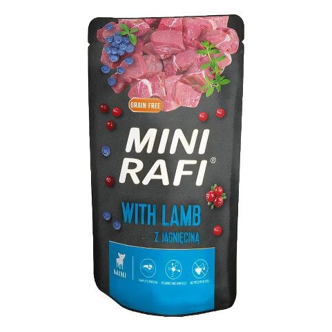 Вологий корм для собак RAFI для малих порід з ягням 150г 0420 Польща