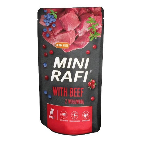 Вологий корм для собак RAFI для малих порід з яловичиною 150г 0421 Польща