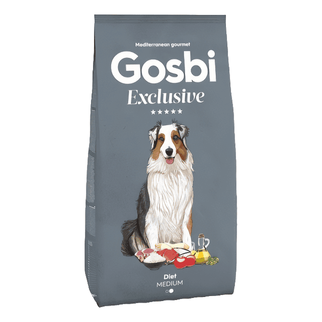Сухі корма Для собак Gosbi   Exclusive  Diet Medium  середніх крупних пород пород з куркою 1078 Іспанія