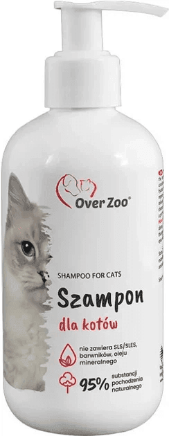 Шампунь Over Zoo для котів з коренем валеріани 250 ml 3179 Польща