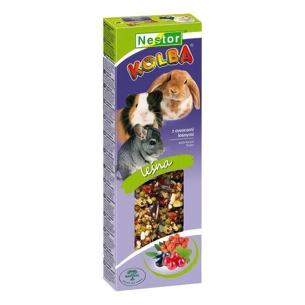 NESTOR Класична паличка для гризунів і кроликів з горобиною і смородиною 2 (115г) 3556 Польща