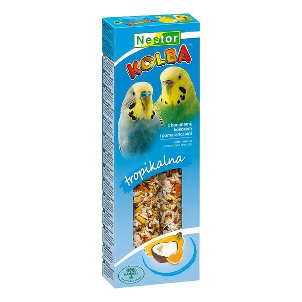 NESTOR Класична паличка для маленьких папуг з кокосом і бананами 2 (85г) 3593 Польща