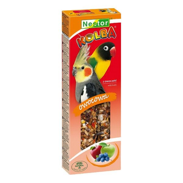 NESTOR Класична паличка для папуг середнього розміру з фруктами 2 (115г) 3599 Польща