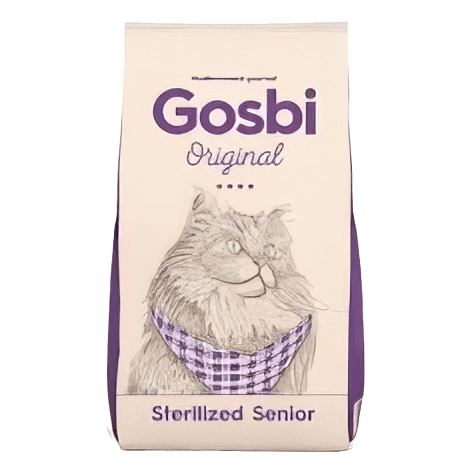 Сухі корма Для кішок Gosbi Original Sterelized Senior для літніх стерилізованих котів від 7-ми років 7 кг 4213 Іспанія