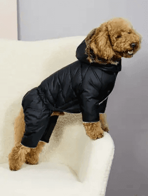 Одяг DOGS BOMBA AM-43/8 Зимовий комбінезон на хутрі чорний 8 5137 Україна